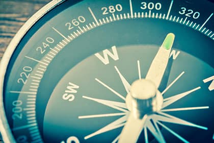 close-up photo of compass