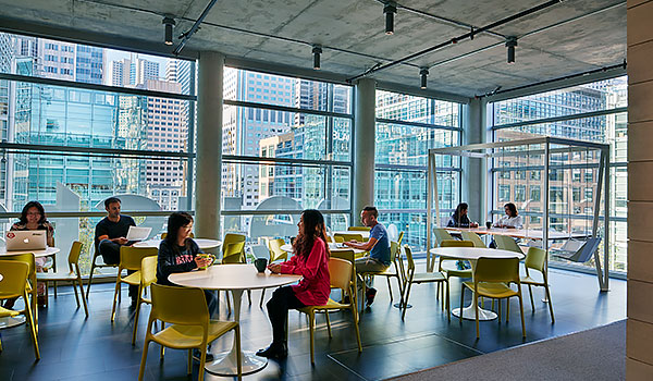 photo of neustar west coast office contemporary interior break room